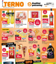 Akční leták Terno  - Prachatice, Tábor, Strakonice, Blatná