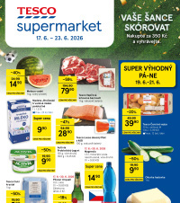 Akční leták Tesco supermarket 