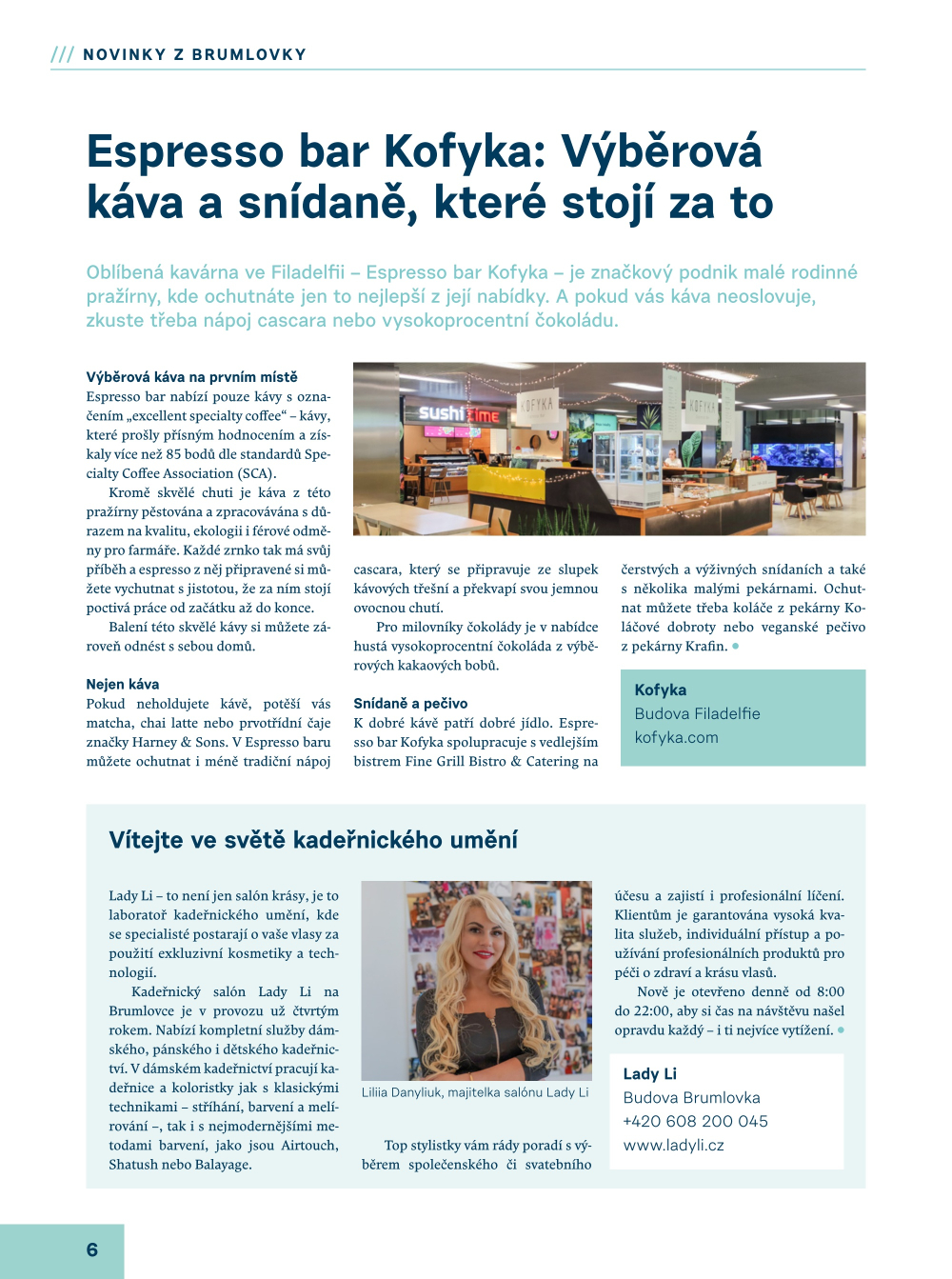 Leták eBrumlovka magazín - Léto - strana 6