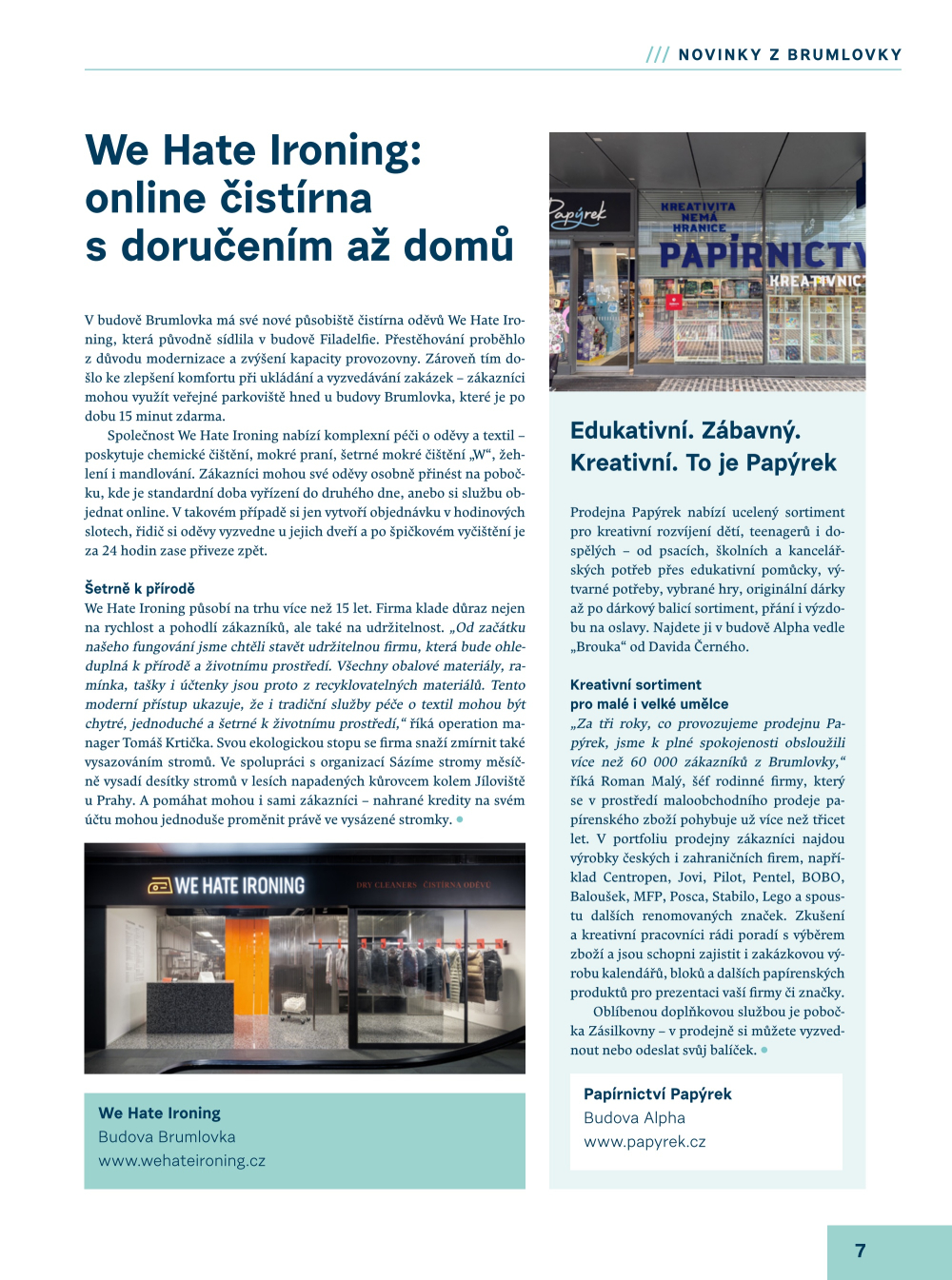 Leták eBrumlovka magazín - Léto - strana 7