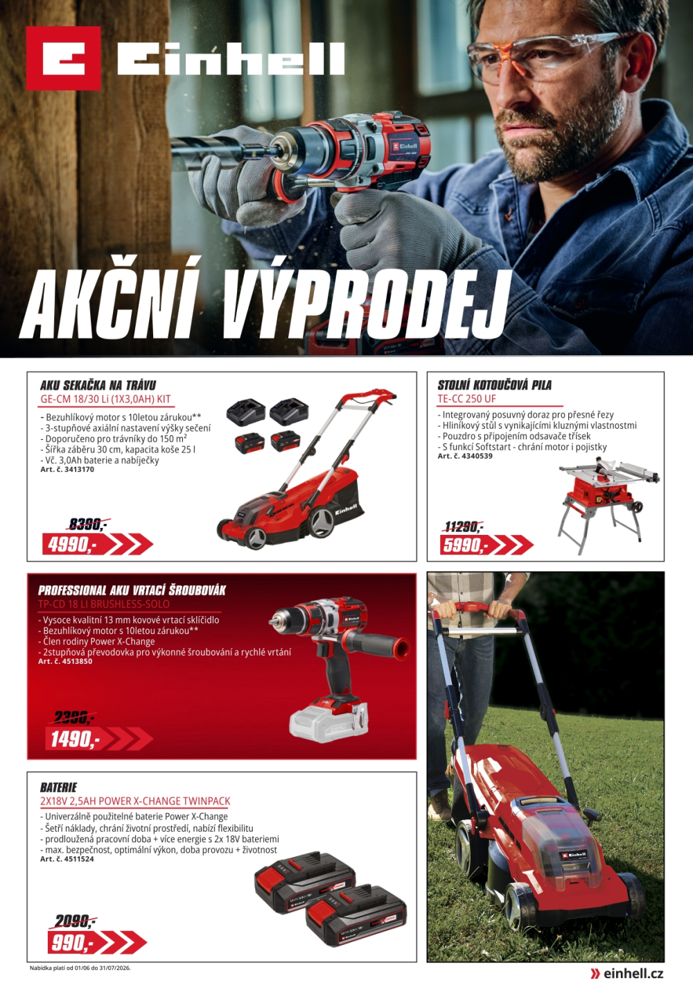 Leták Einhell leták - Akční výprodej - strana 1