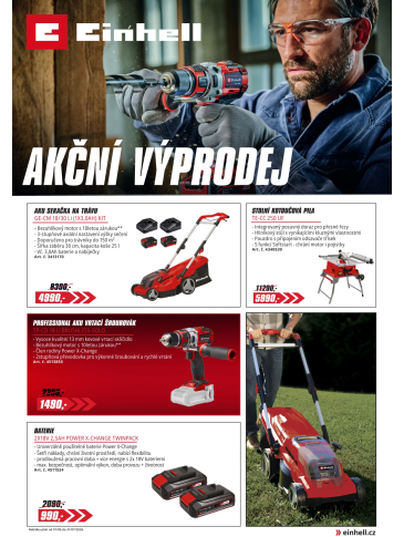 Einhell leták - Akční výprodej