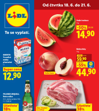 Akční leták Lidl  od čtvrtka