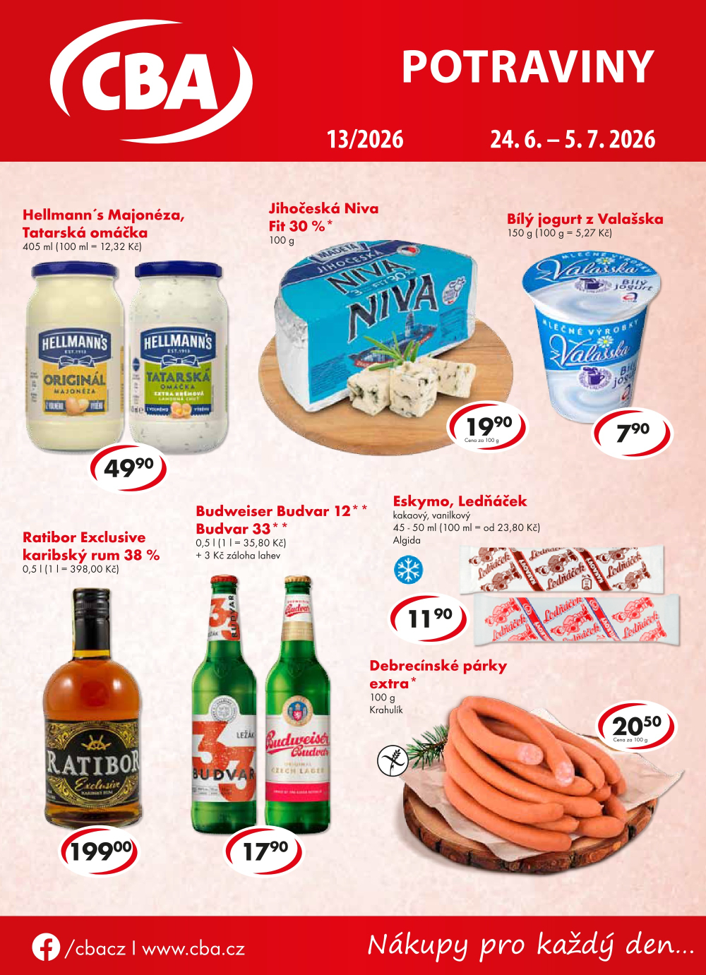 Leták CBA Potraviny leták - strana 1