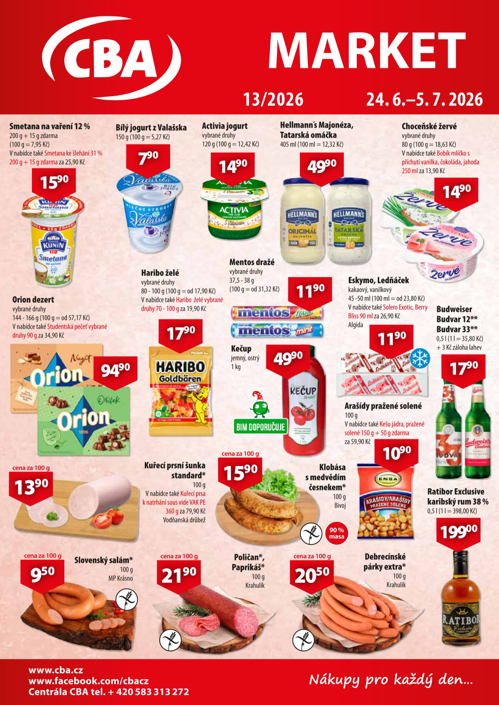 Leták CBA Market leták - strana 1