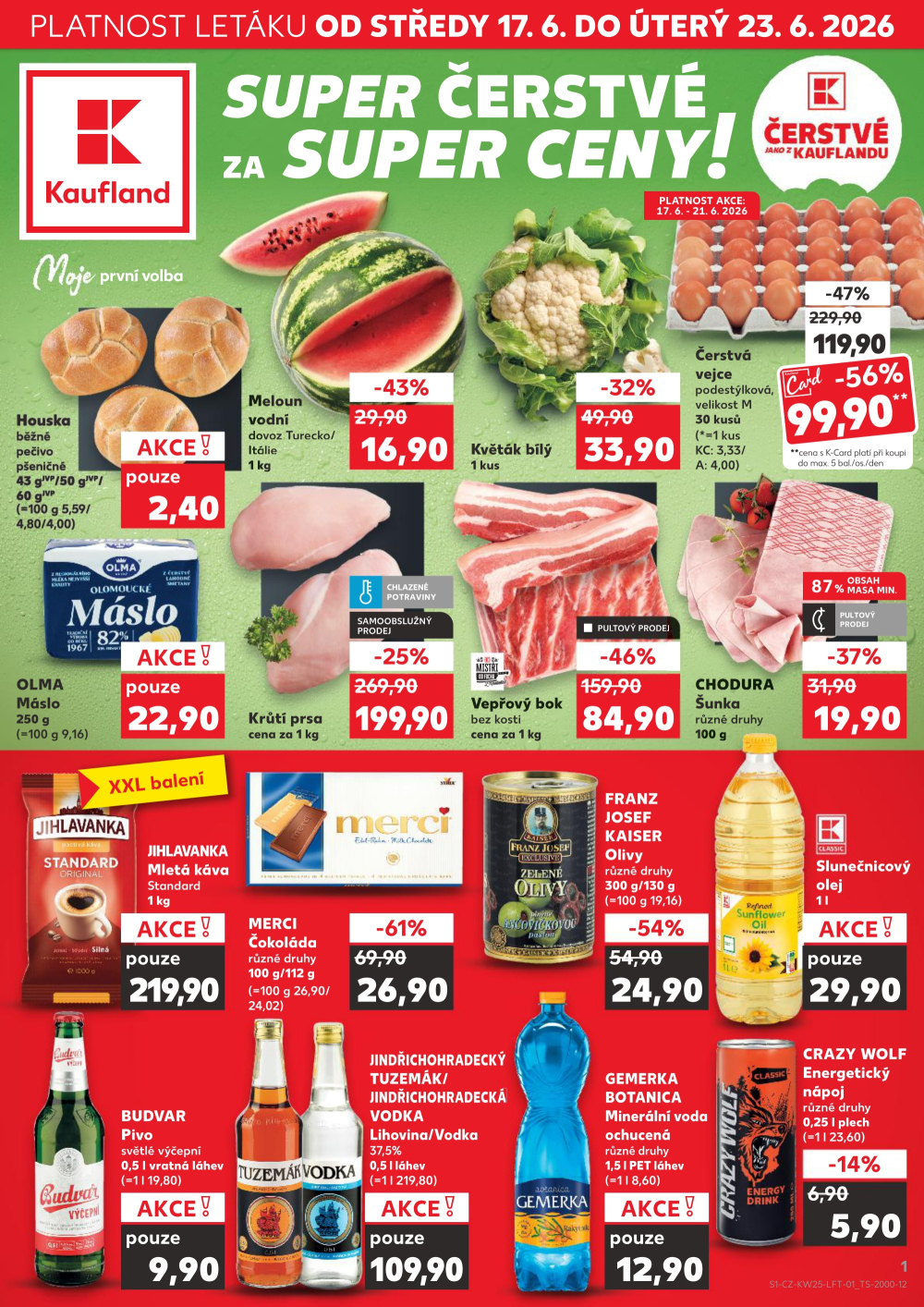Leták Kaufland leták Brno - Slatina - strana 1