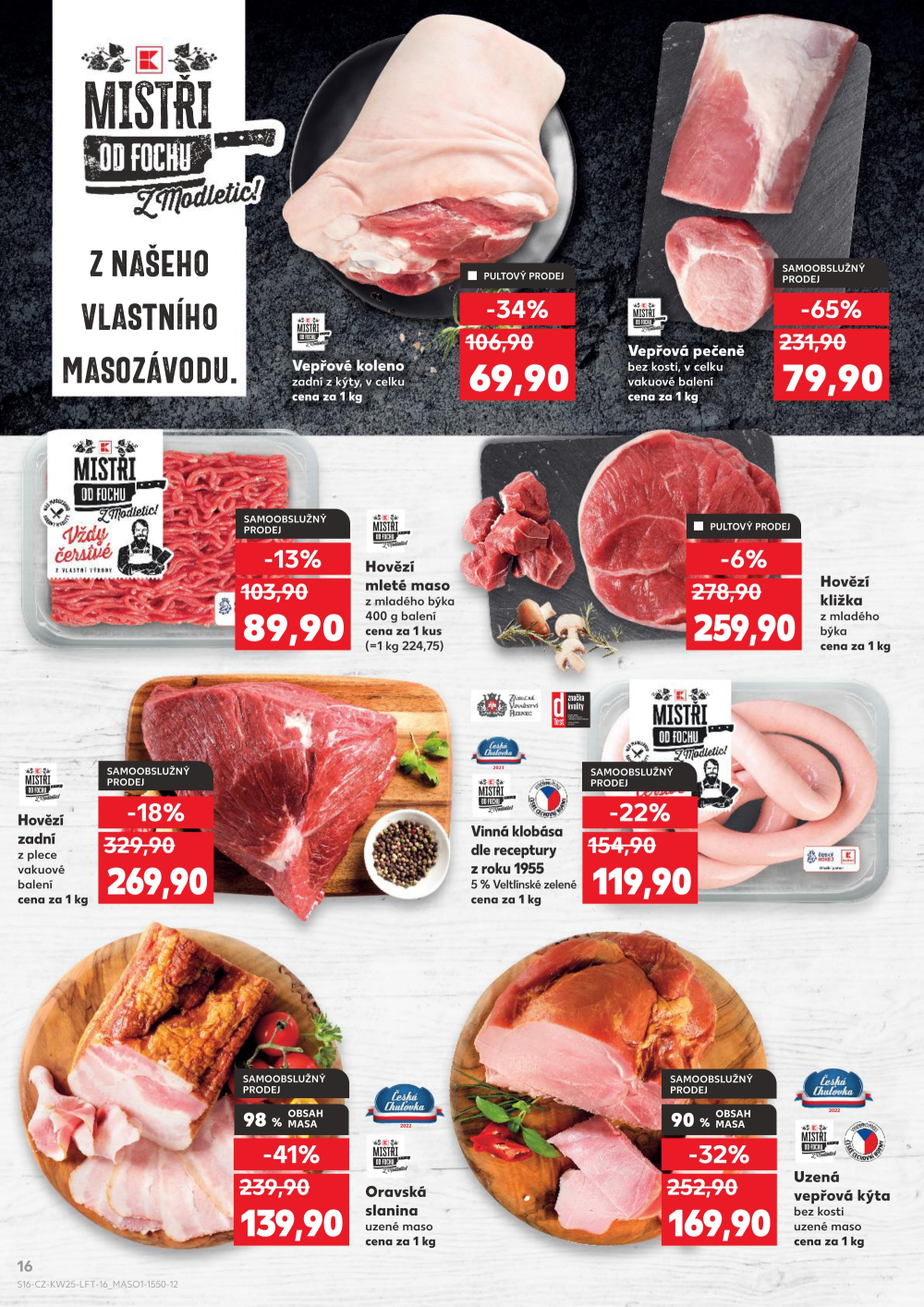 Leták Kaufland leták Praha 6 - Podbaba - strana 16