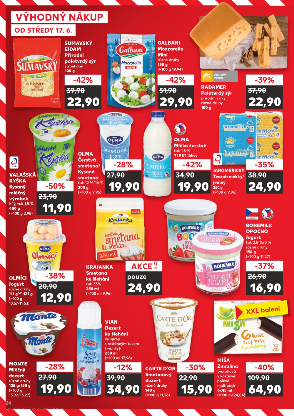 Leták Kaufland leták Praha 3 - Jarov - strana 24