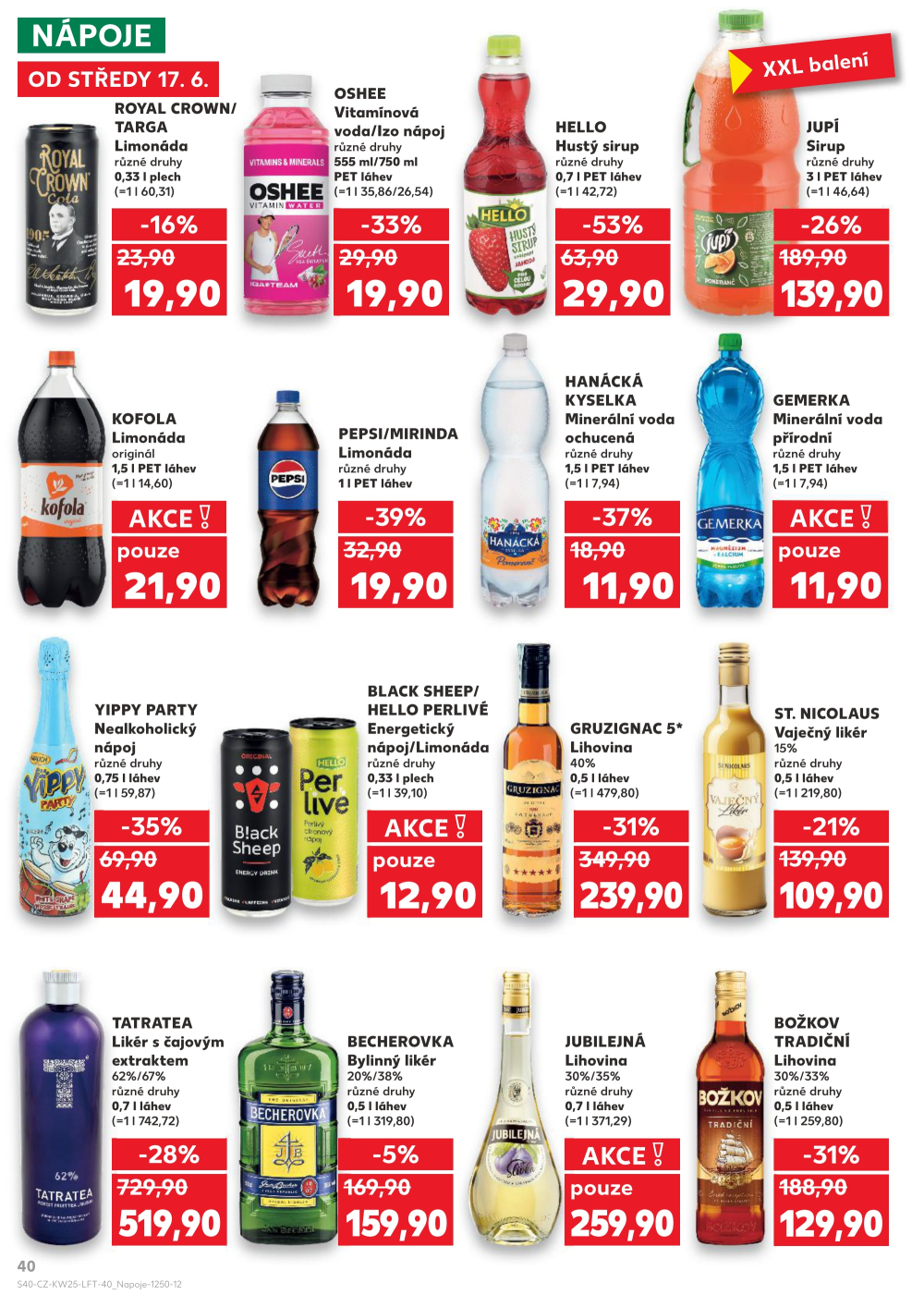 Leták Kaufland leták Praha 3 - Jarov - strana 40