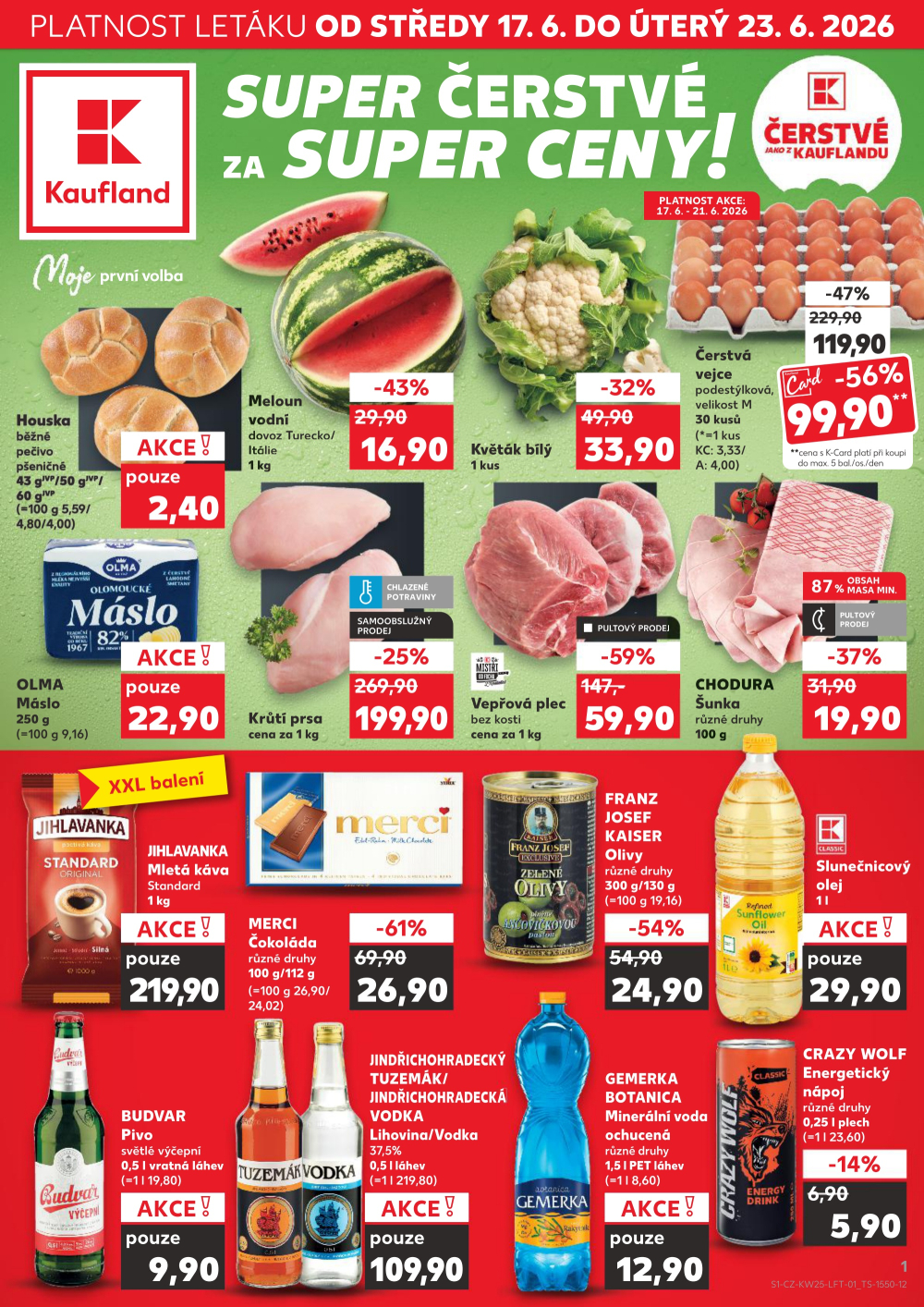 Leták Kaufland leták Praha - Barrandov - strana 1