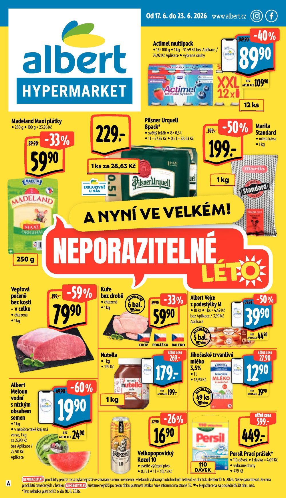 Leták Albert Hypermarket leták - strana 1