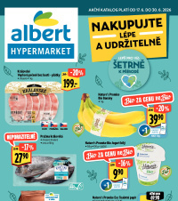 Akční leták Albert Hypermarket - Nakupujte lépe a udržitelně