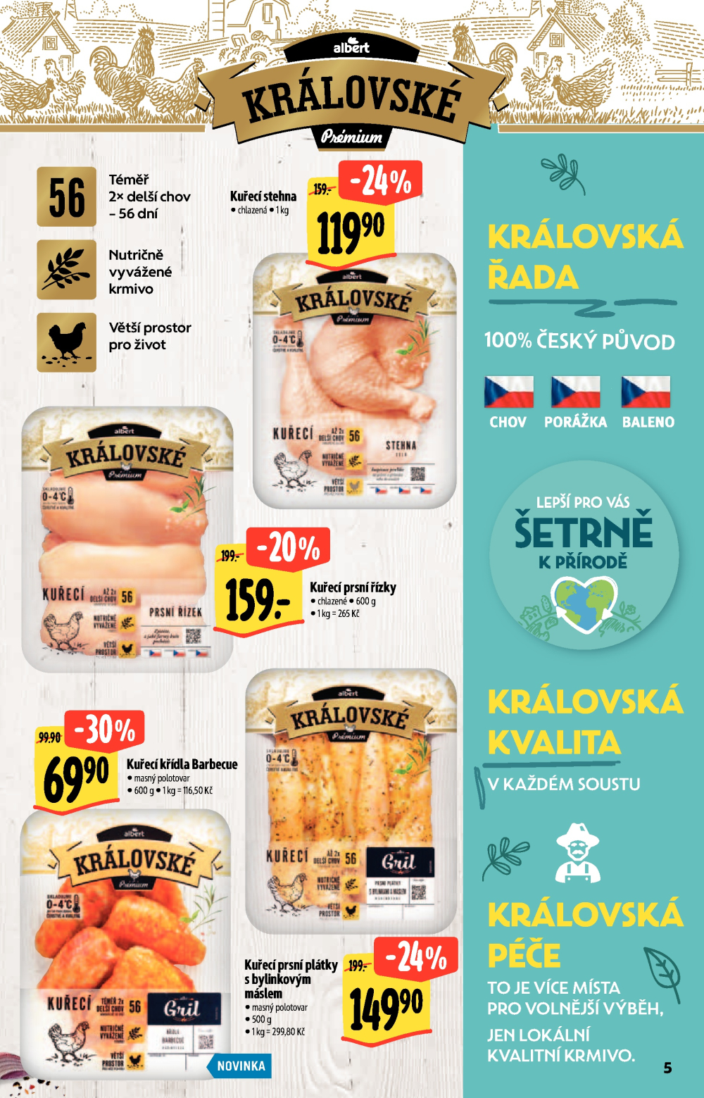 Leták Albert Supermarket - Nakupujte lépe a udržitelně - strana 5