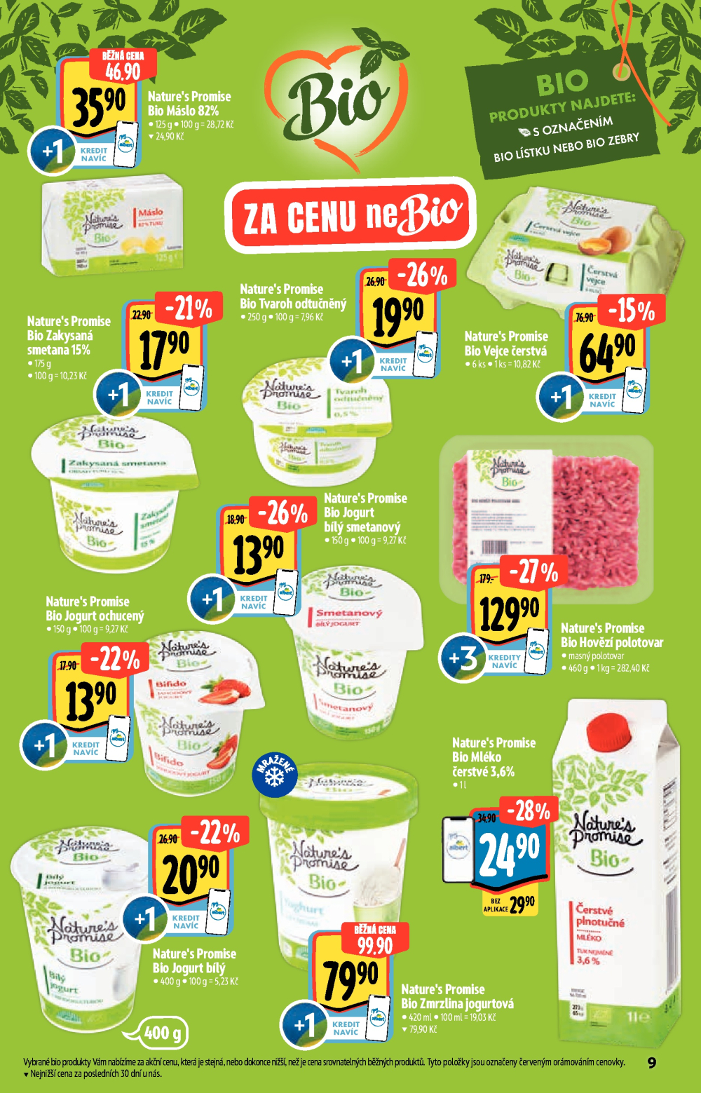 Leták Albert Supermarket - Nakupujte lépe a udržitelně - strana 9
