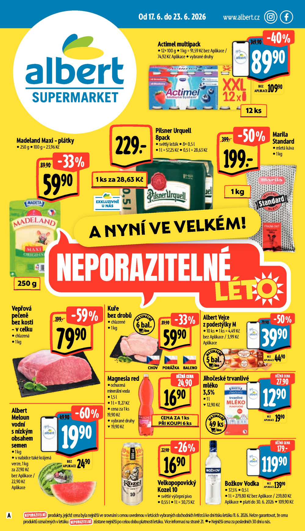 Leták Albert Supermarket leták - strana 1