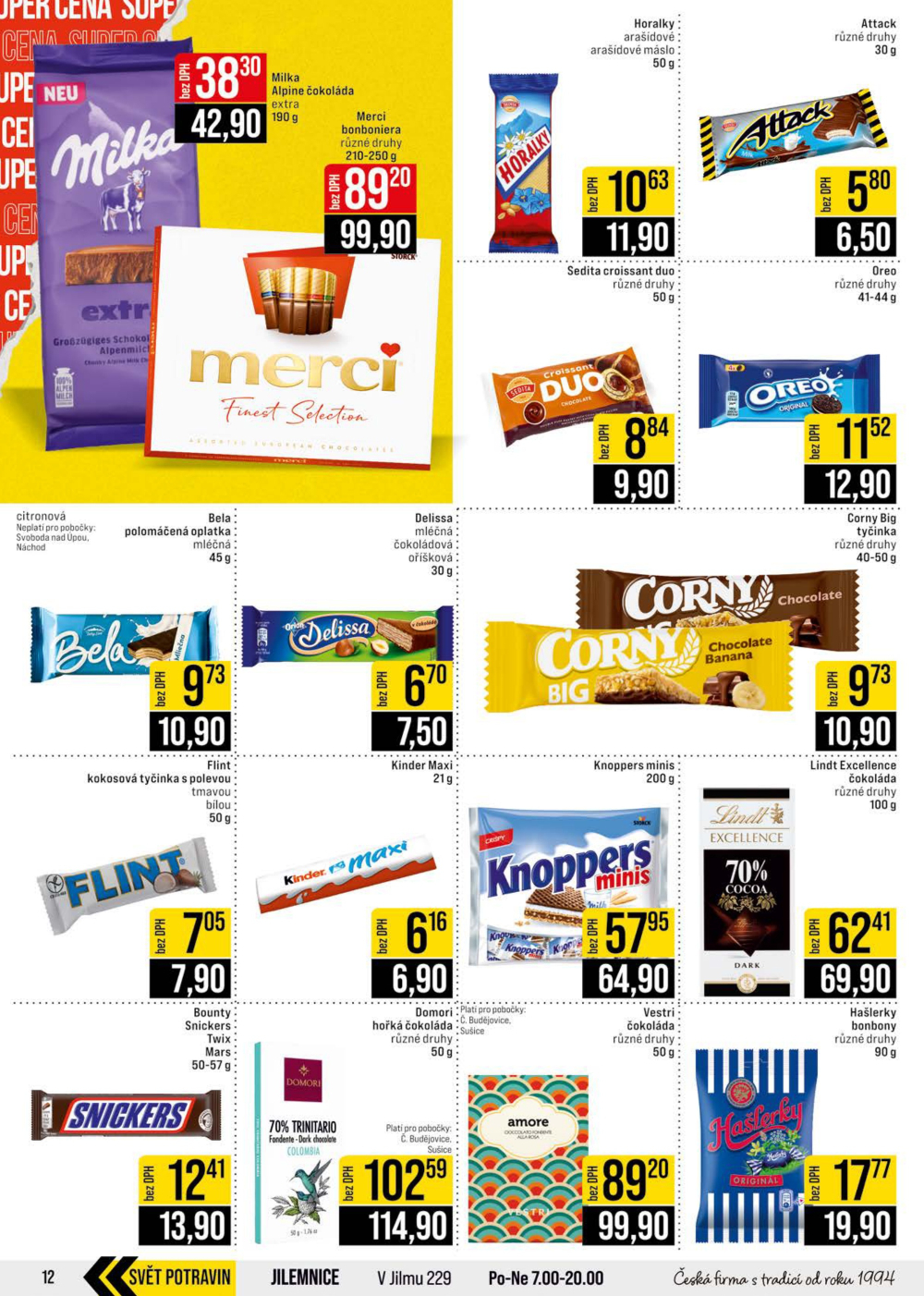Leták JIP leták CC Cash & Carry - České Budějovice, Most, Náchod, Svoboda nad Úpou, Sušice - strana 12
