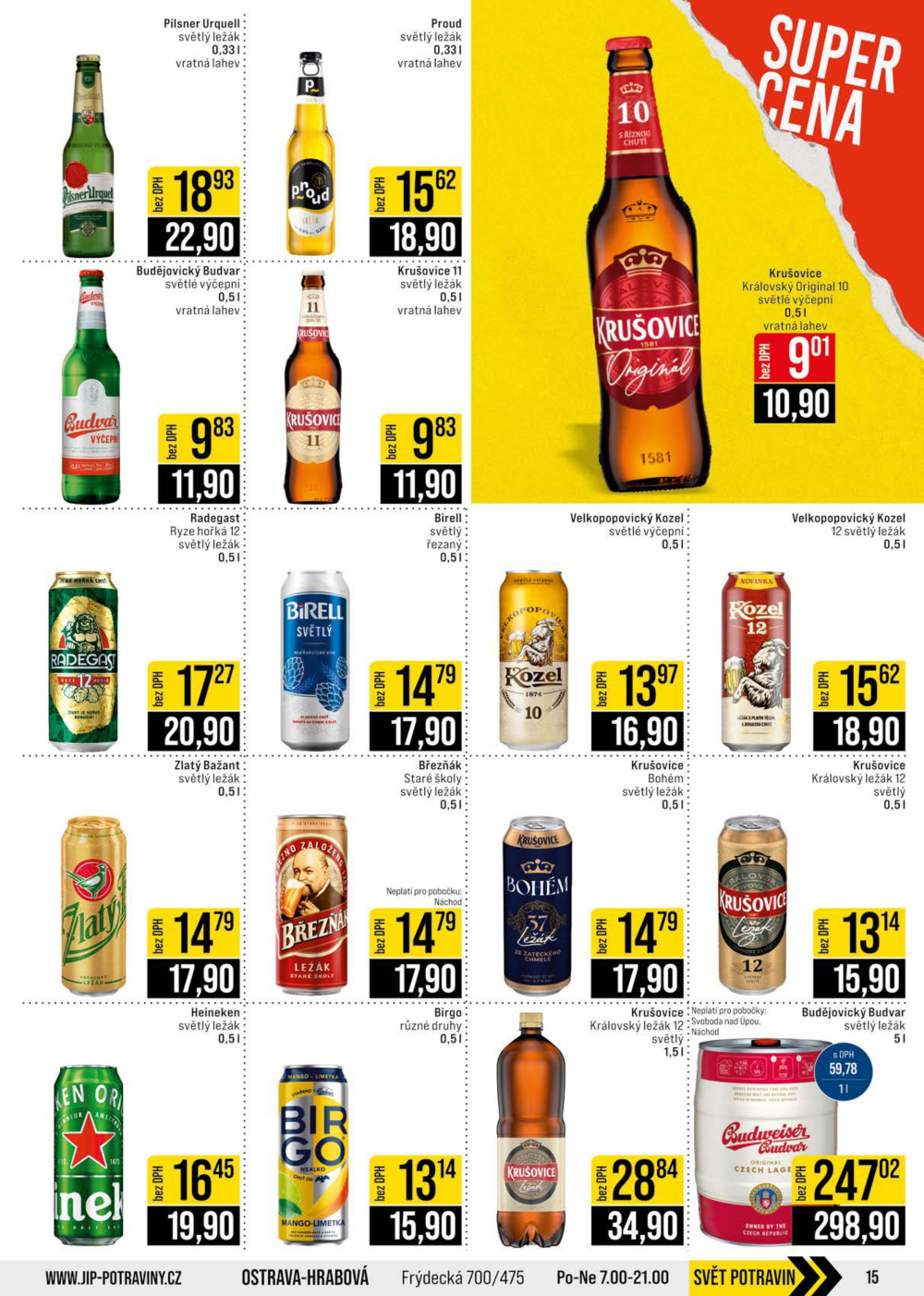 Leták JIP leták CC Cash & Carry - České Budějovice, Most, Náchod, Svoboda nad Úpou, Sušice - strana 15