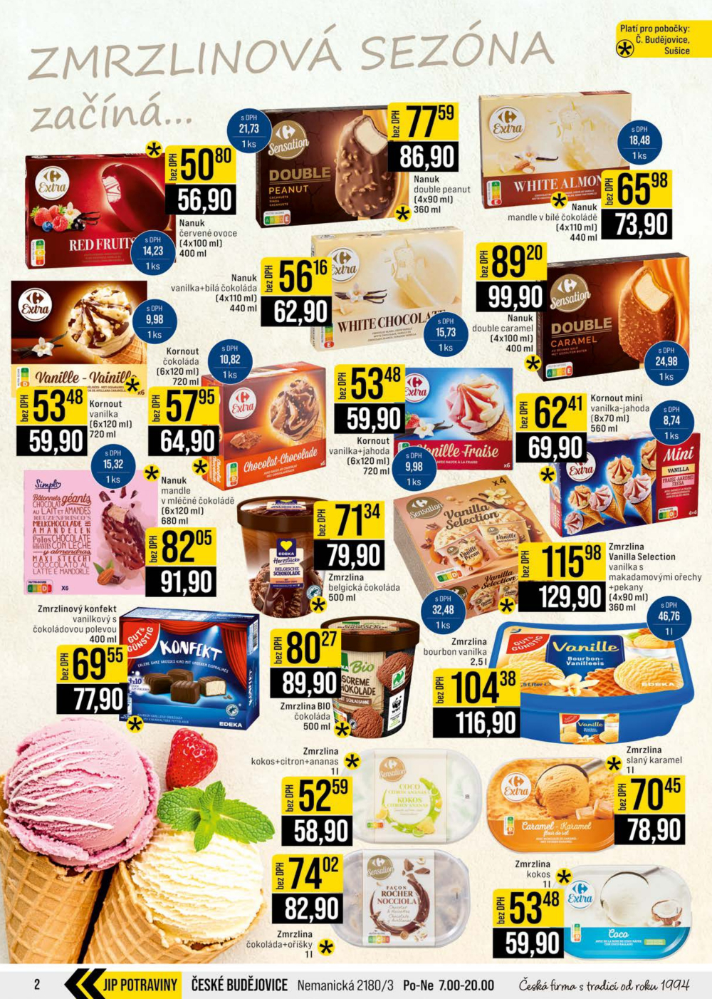 Leták JIP leták CC Cash & Carry - České Budějovice, Most, Náchod, Svoboda nad Úpou, Sušice - strana 2
