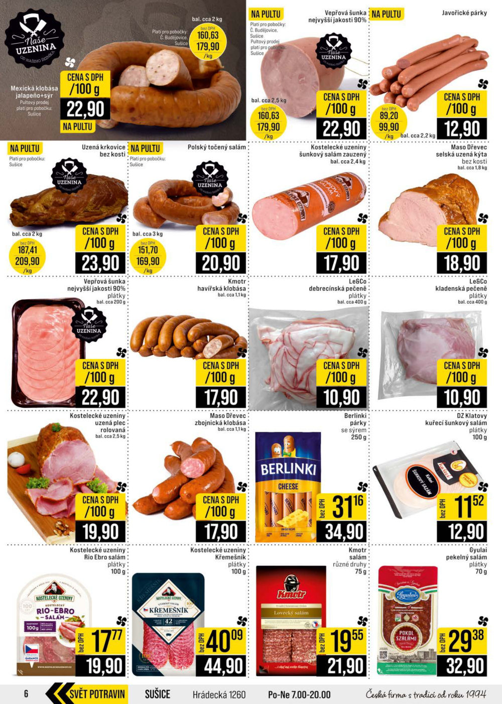 Leták JIP leták CC Cash & Carry - České Budějovice, Most, Náchod, Svoboda nad Úpou, Sušice - strana 6