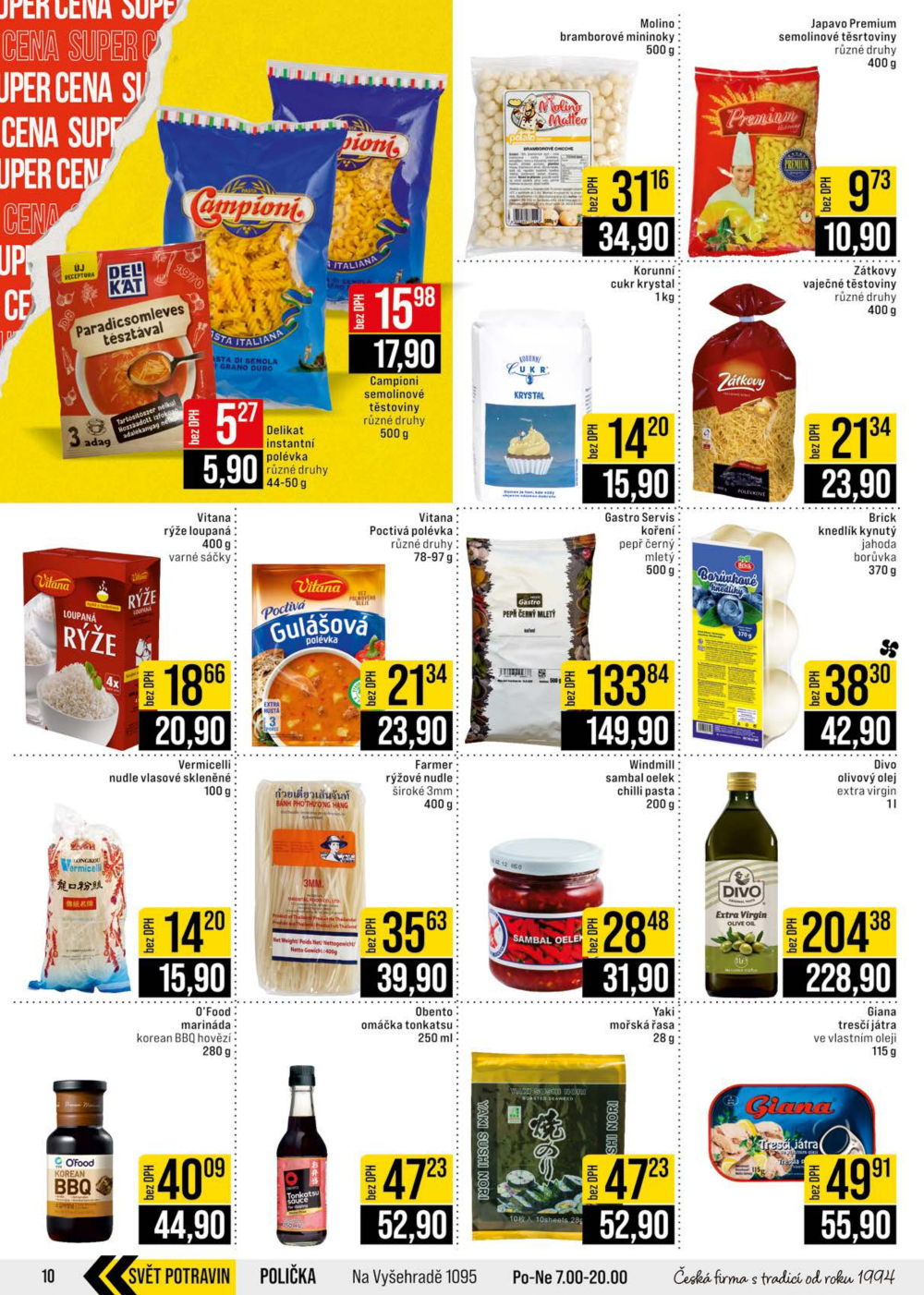 Leták JIP leták CC Cash & Carry - Brno, Ostrava, Praha, Polička, Olomouc, Karlovy Vary, Zlín, Jilemnice, Pardubice - strana 10