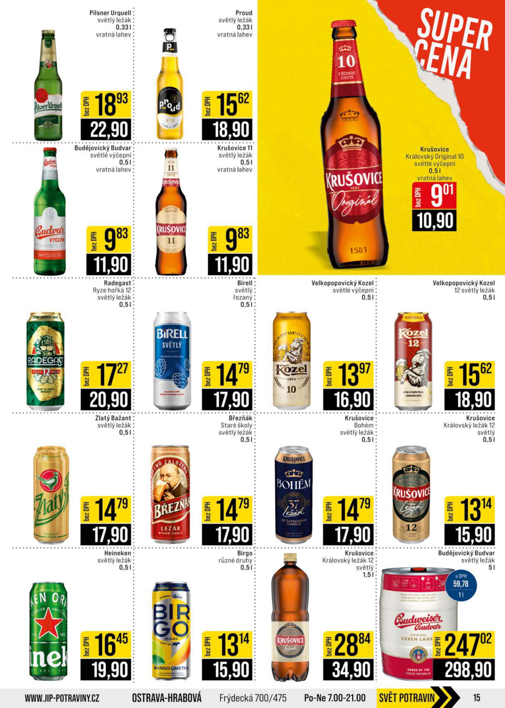 Leták JIP leták CC Cash & Carry - Brno, Ostrava, Praha, Polička, Olomouc, Karlovy Vary, Zlín, Jilemnice, Pardubice - strana 15