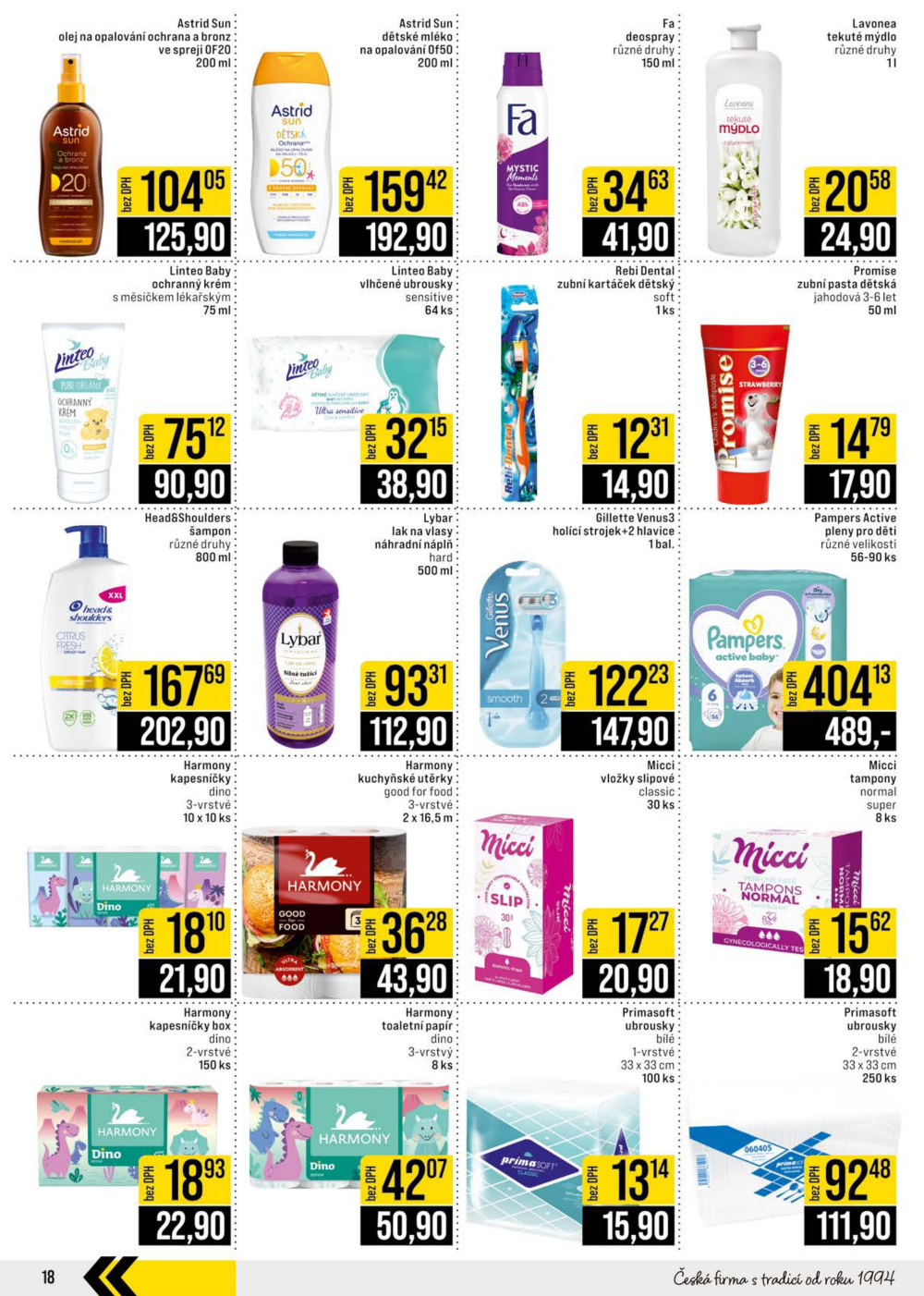 Leták JIP leták CC Cash & Carry - Brno, Ostrava, Praha, Polička, Olomouc, Karlovy Vary, Zlín, Jilemnice, Pardubice - strana 18