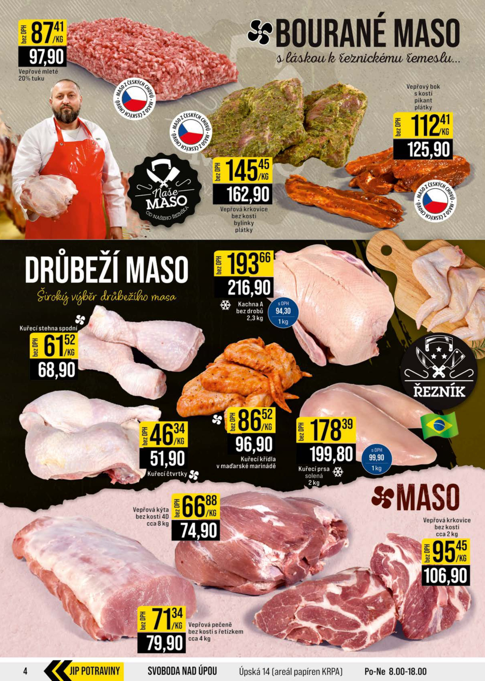 Leták JIP leták CC Cash & Carry - Brno, Ostrava, Praha, Polička, Olomouc, Karlovy Vary, Zlín, Jilemnice, Pardubice - strana 4