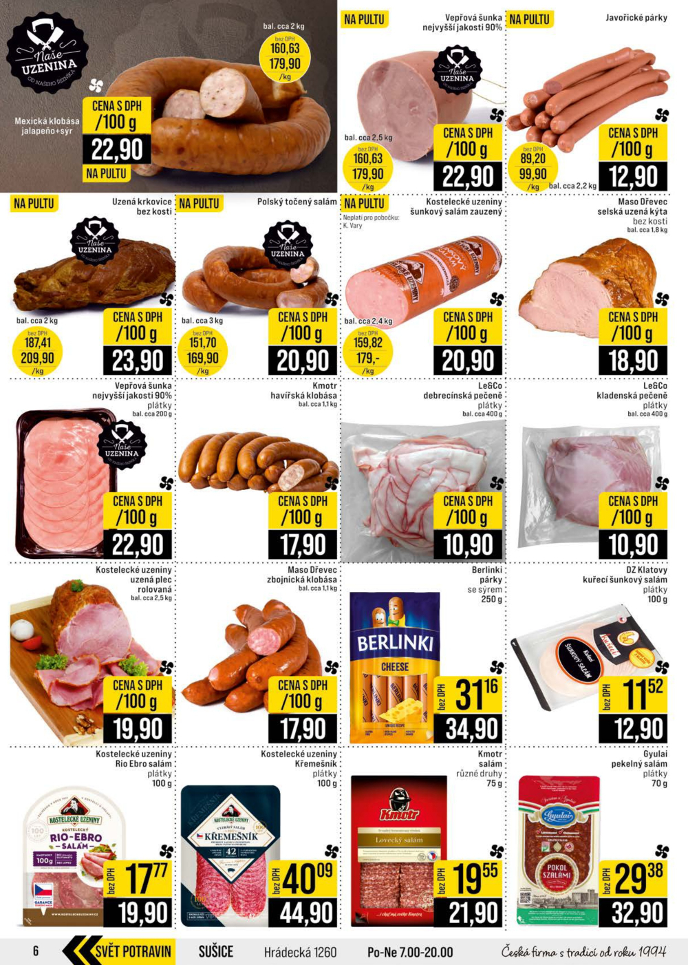 Leták JIP leták CC Cash & Carry - Brno, Ostrava, Praha, Polička, Olomouc, Karlovy Vary, Zlín, Jilemnice, Pardubice - strana 6