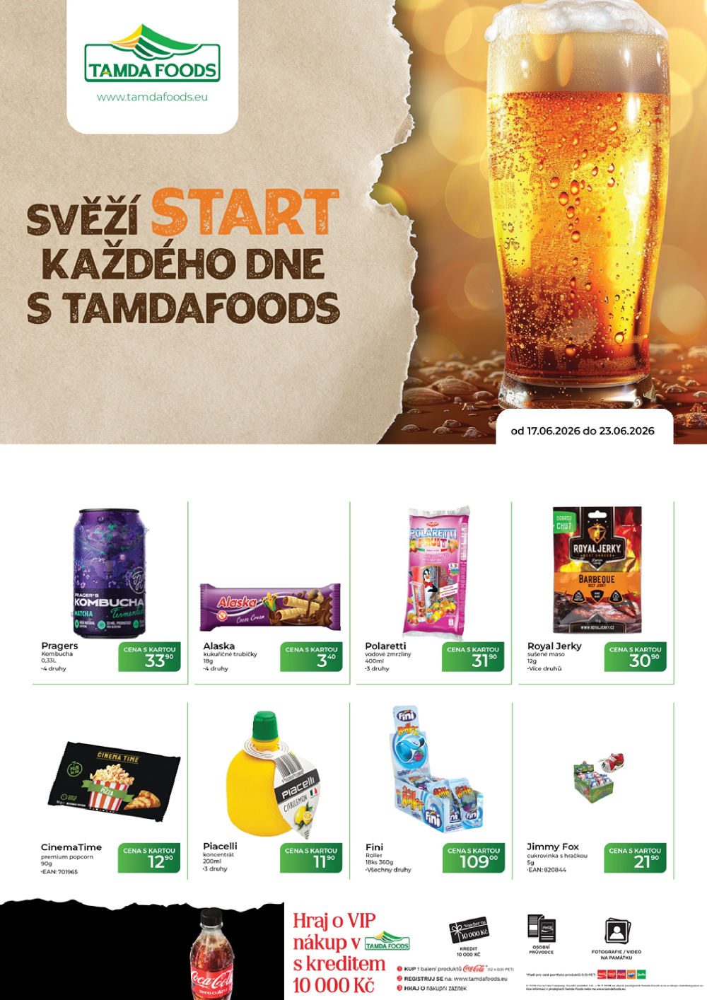 Leták TAMDA FOODS leták - strana 1