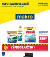 Akční leták Makro  - Spotřební zboží, úklid, kosmetika