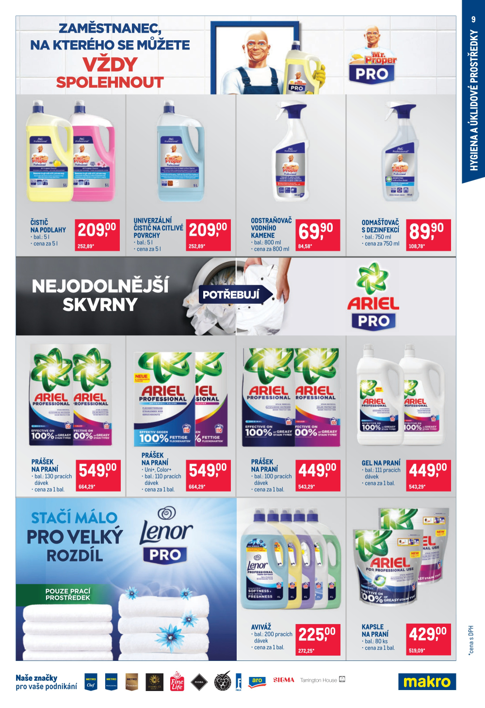 Leták Makro leták - Spotřební zboží, úklid, kosmetika - strana 9