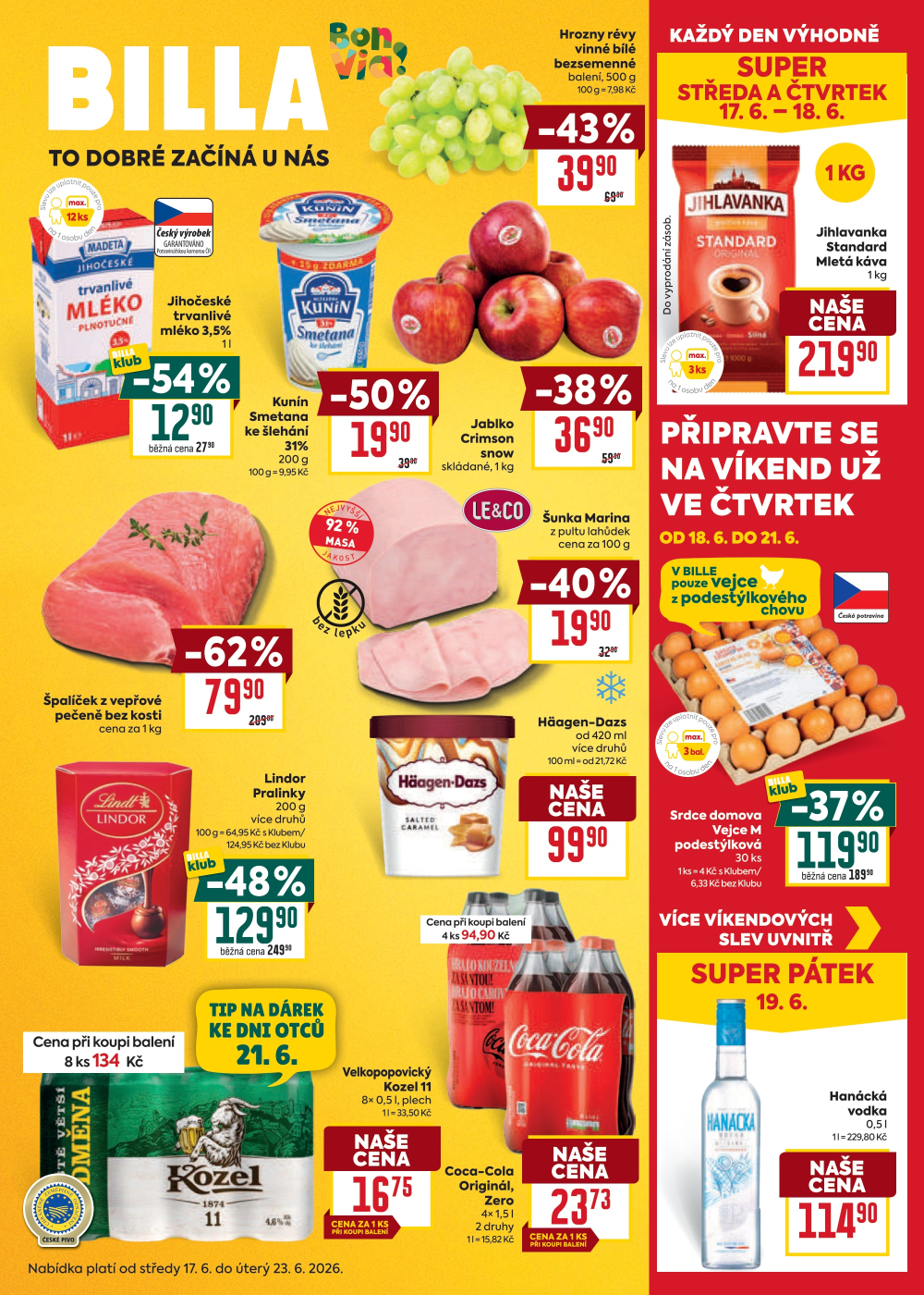 Leták BILLA malý leták - strana 1