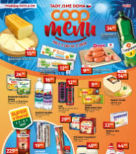 Akční leták COOP  - TIP a TUTY Menu