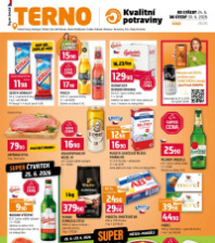 Akční leták Terno  - Trhové Sviny, Bechyně, Třeboň, Týn nad Vltavou, České Budějovice, Hradec Králové, Olomouc, Borovany, Zlín, Český K