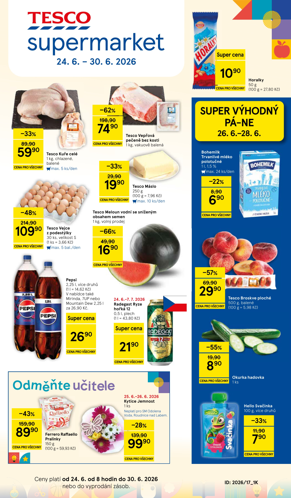 Leták Tesco supermarket leták - strana 1