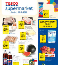 Akční leták Tesco supermarket 