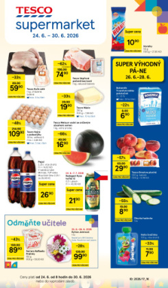 Tesco supermarket leták
