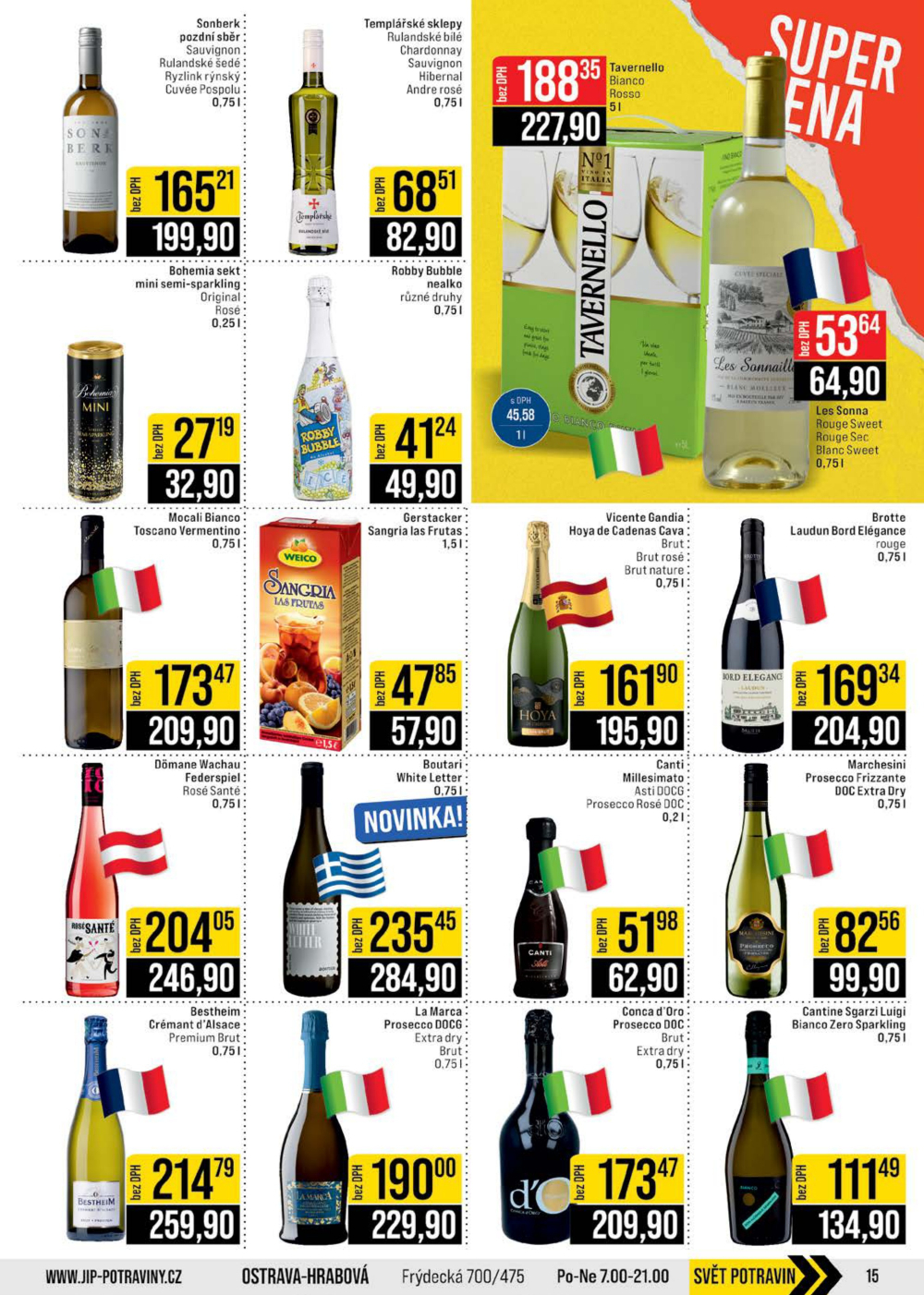 Leták JIP leták CC Cash & Carry - Brno, Ostrava, Praha, Polička, Olomouc, Karlovy Vary, Zlín, Jilemnice, Pardubice - strana 15