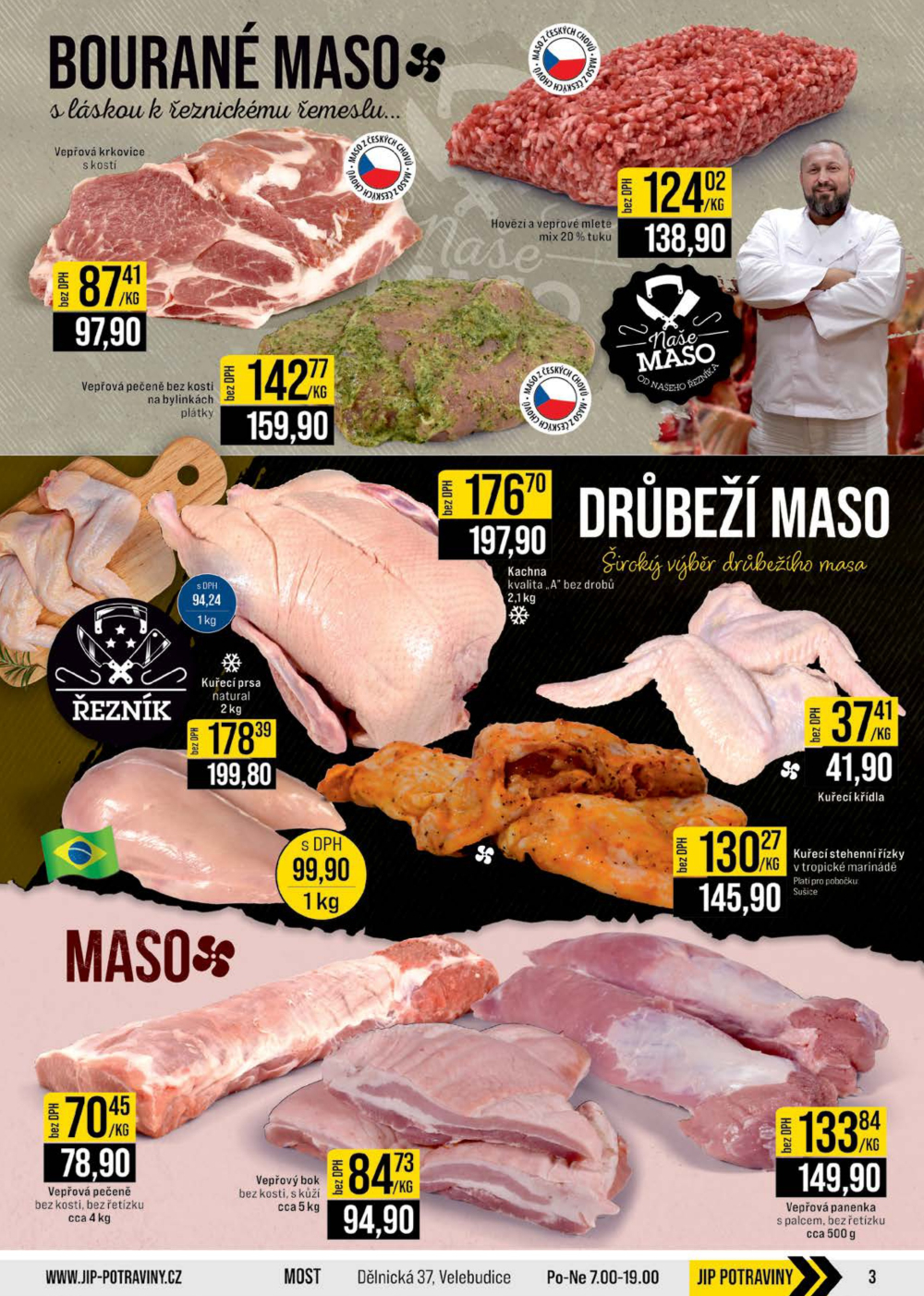 Leták JIP leták CC Cash & Carry - Brno, Ostrava, Praha, Polička, Olomouc, Karlovy Vary, Zlín, Jilemnice, Pardubice - strana 3