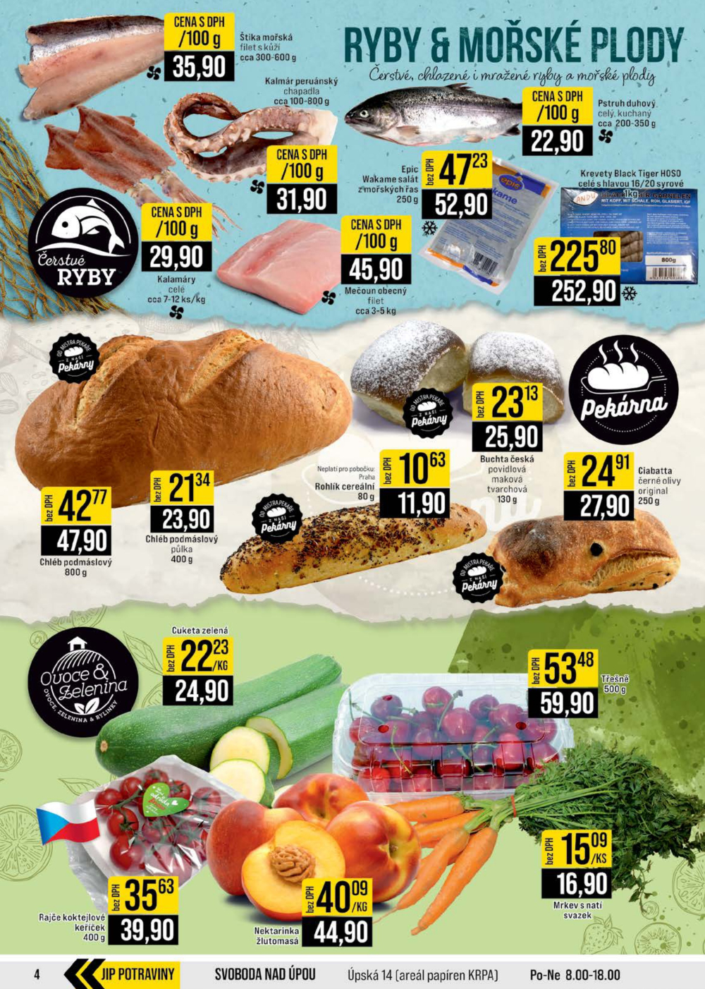 Leták JIP leták CC Cash & Carry - Brno, Ostrava, Praha, Polička, Olomouc, Karlovy Vary, Zlín, Jilemnice, Pardubice - strana 4