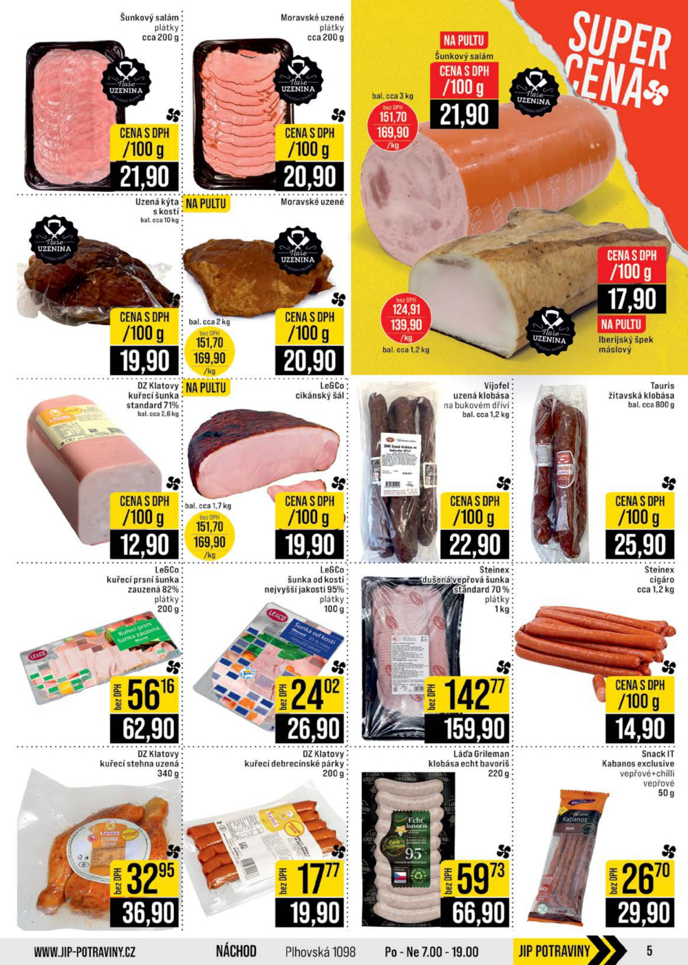 Leták JIP leták CC Cash & Carry - Brno, Ostrava, Praha, Polička, Olomouc, Karlovy Vary, Zlín, Jilemnice, Pardubice - strana 5