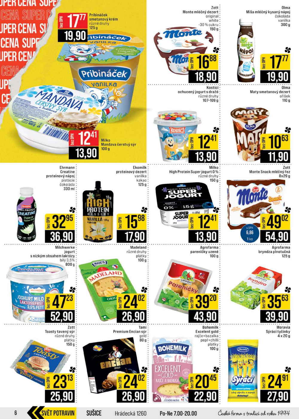 Leták JIP leták CC Cash & Carry - Brno, Ostrava, Praha, Polička, Olomouc, Karlovy Vary, Zlín, Jilemnice, Pardubice - strana 6