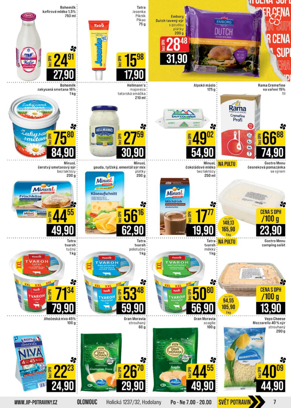 Leták JIP leták CC Cash & Carry - Brno, Ostrava, Praha, Polička, Olomouc, Karlovy Vary, Zlín, Jilemnice, Pardubice - strana 7