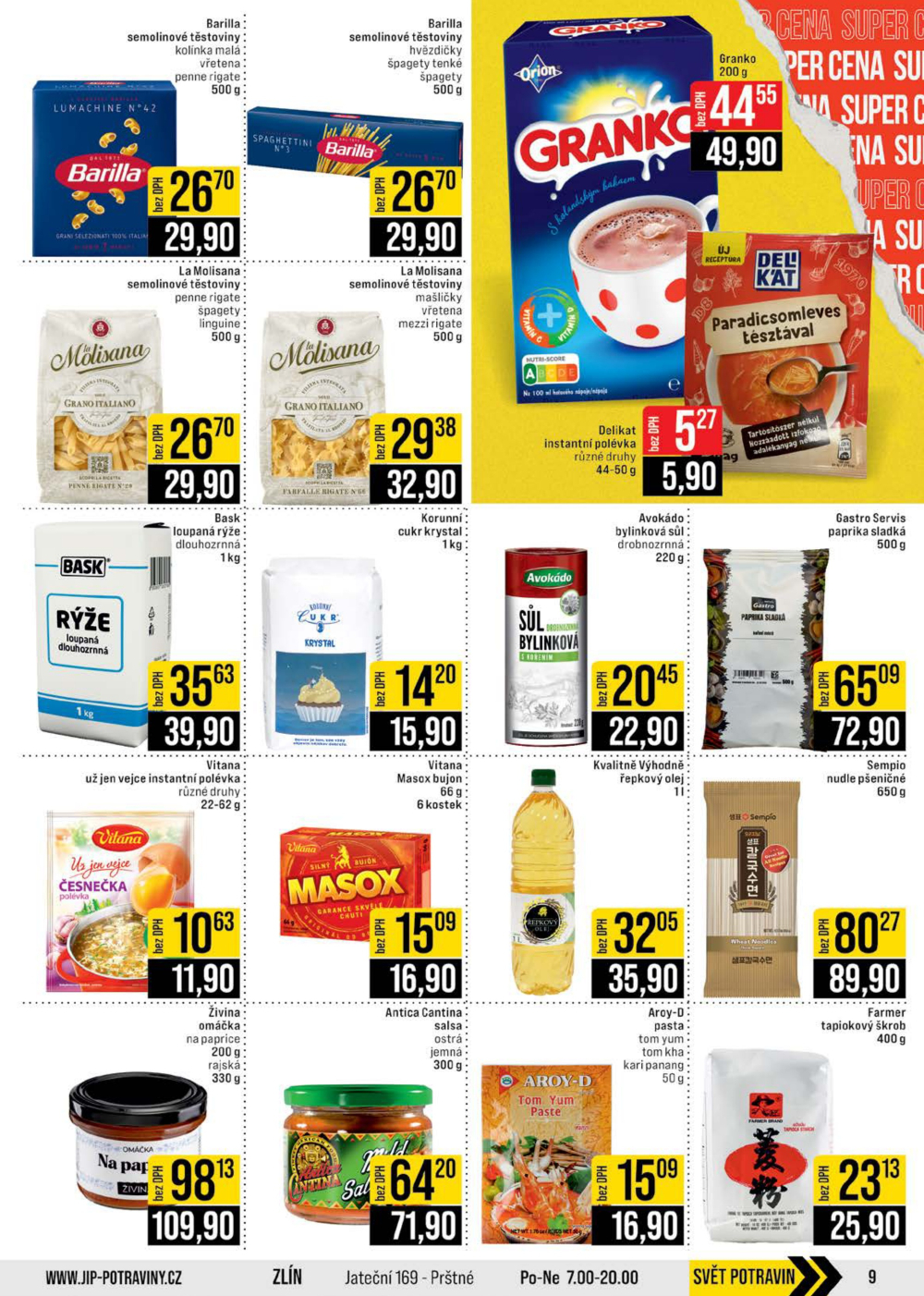 Leták JIP leták CC Cash & Carry - Brno, Ostrava, Praha, Polička, Olomouc, Karlovy Vary, Zlín, Jilemnice, Pardubice - strana 9