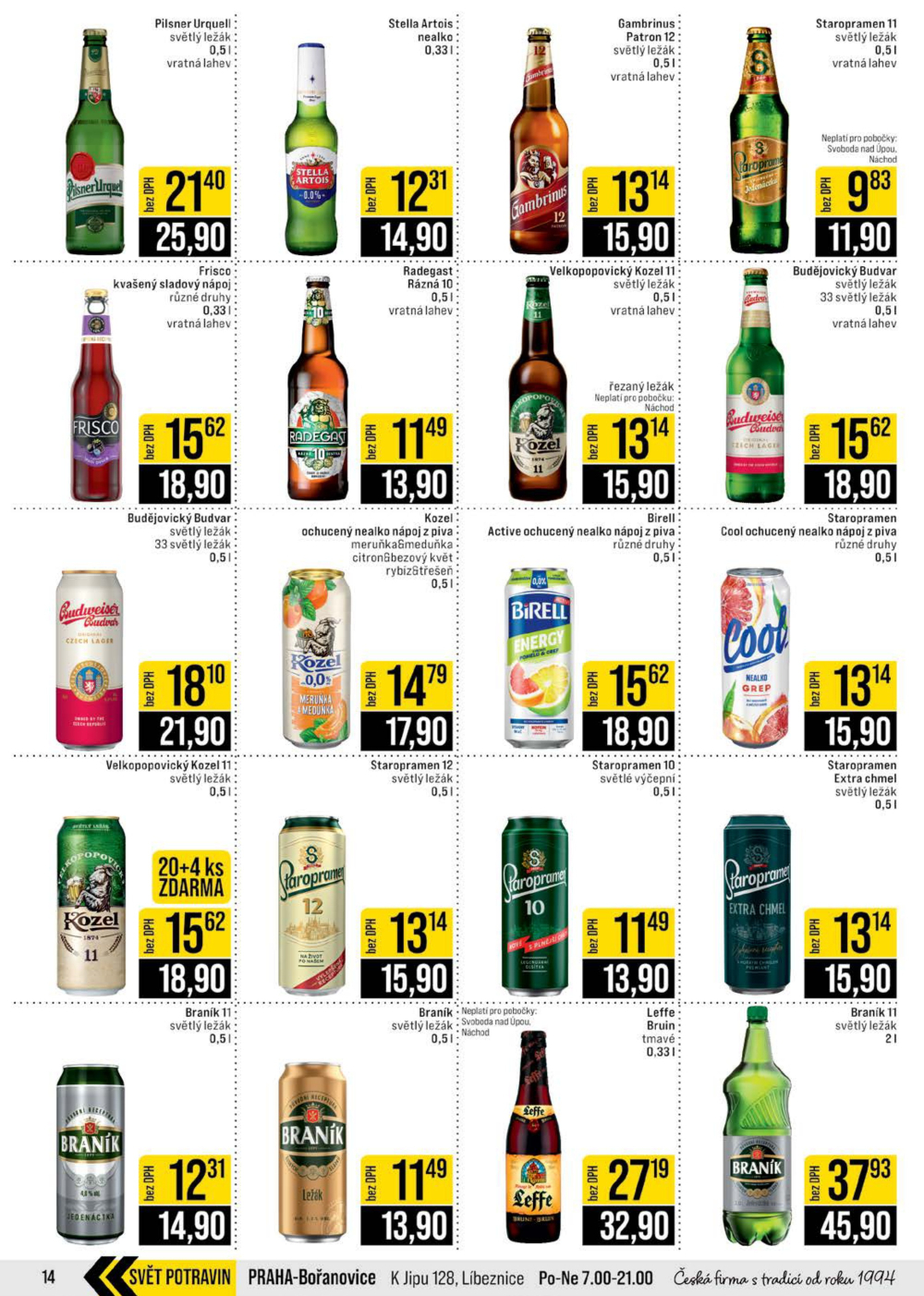 Leták JIP leták CC Cash & Carry - České Budějovice, Most, Náchod, Svoboda nad Úpou, Sušice - strana 14