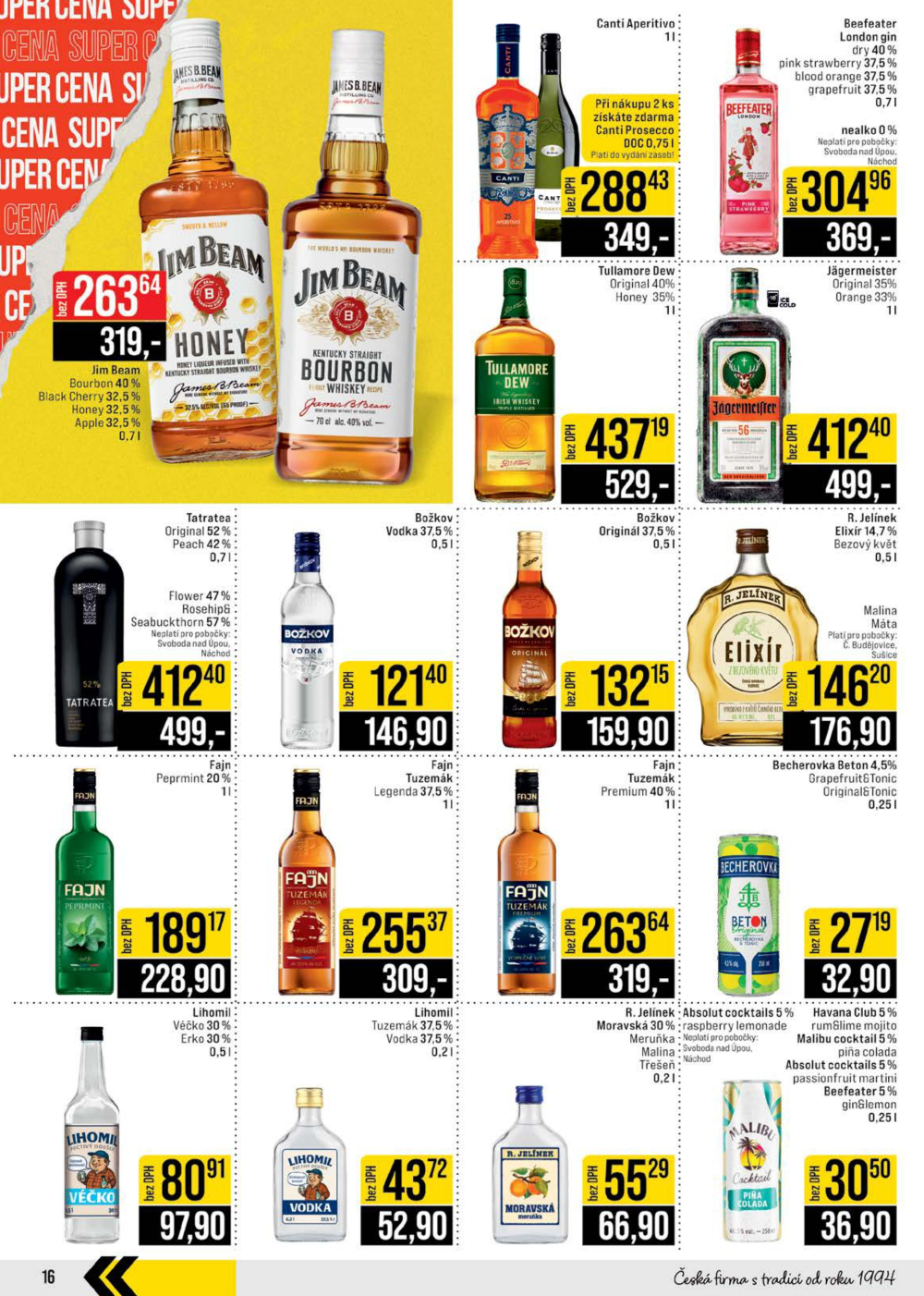Leták JIP leták CC Cash & Carry - České Budějovice, Most, Náchod, Svoboda nad Úpou, Sušice - strana 16