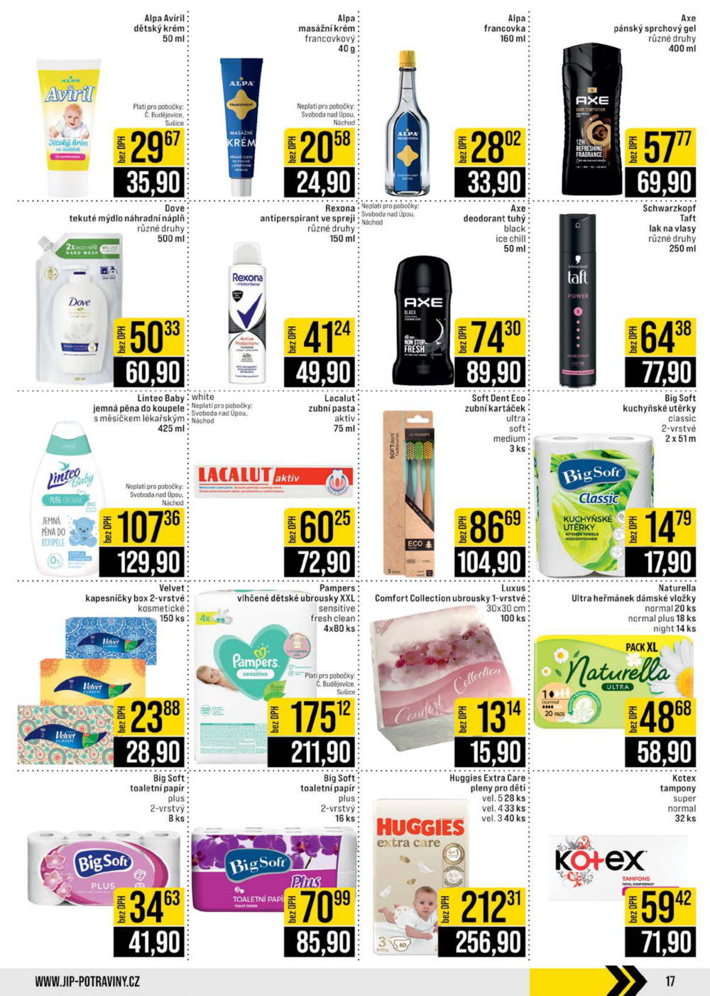 Leták JIP leták CC Cash & Carry - České Budějovice, Most, Náchod, Svoboda nad Úpou, Sušice - strana 17