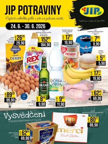 JIP leták CC Cash & Carry - České Budějovice, Most, Náchod, Svoboda nad Úpou, Sušice