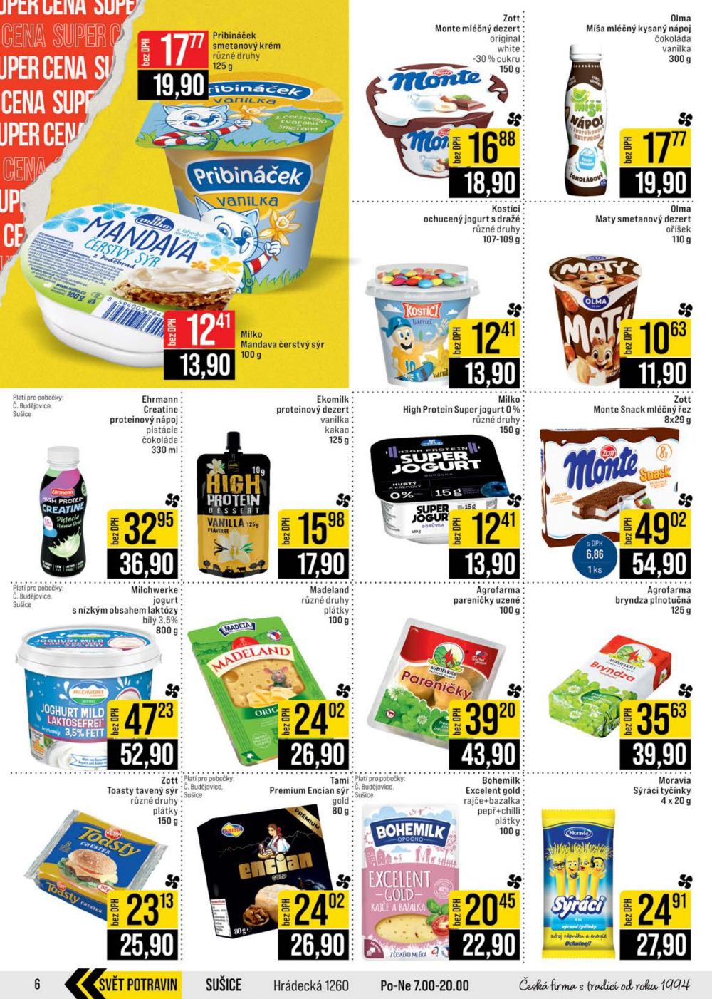 Leták JIP leták CC Cash & Carry - České Budějovice, Most, Náchod, Svoboda nad Úpou, Sušice - strana 6