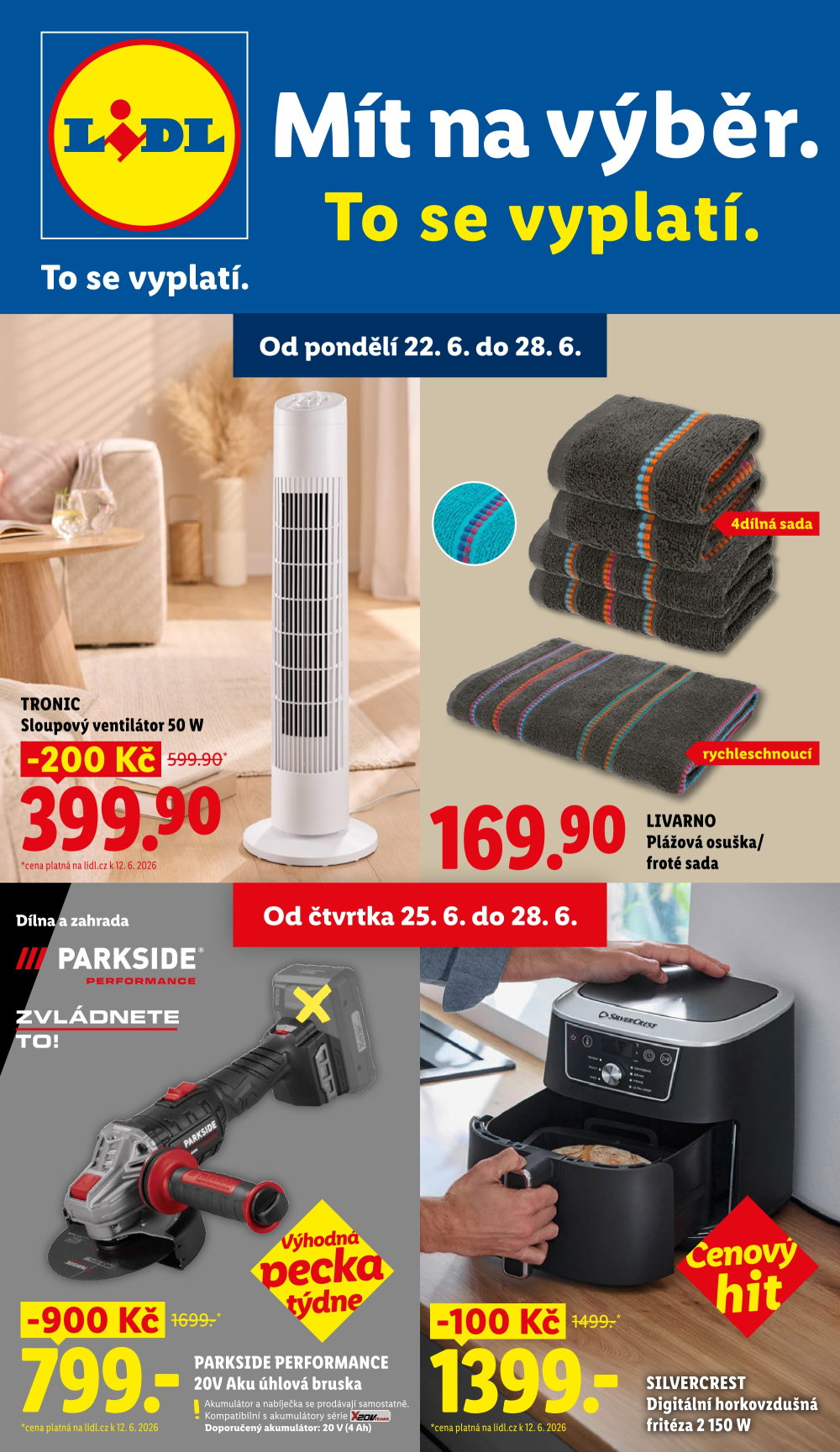 Leták Lidl leták - Nabídka spotřebního zboží - strana 1